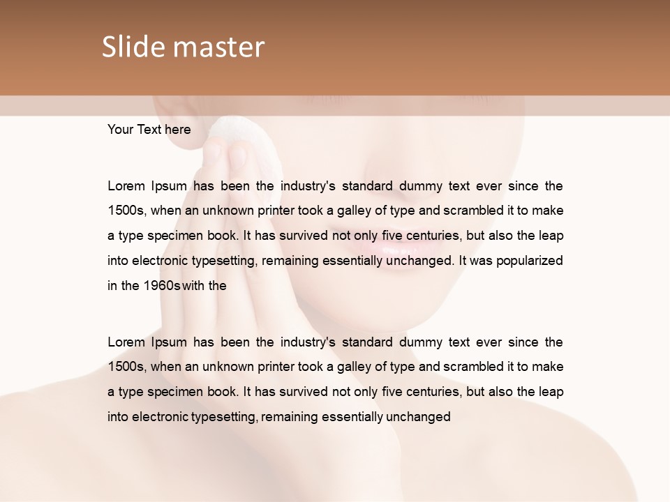 Makeup Gentle Care PowerPoint Template