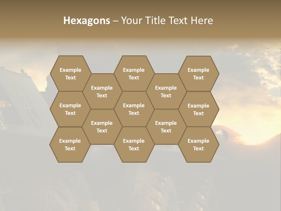 Aggression Tank Gun PowerPoint Template
