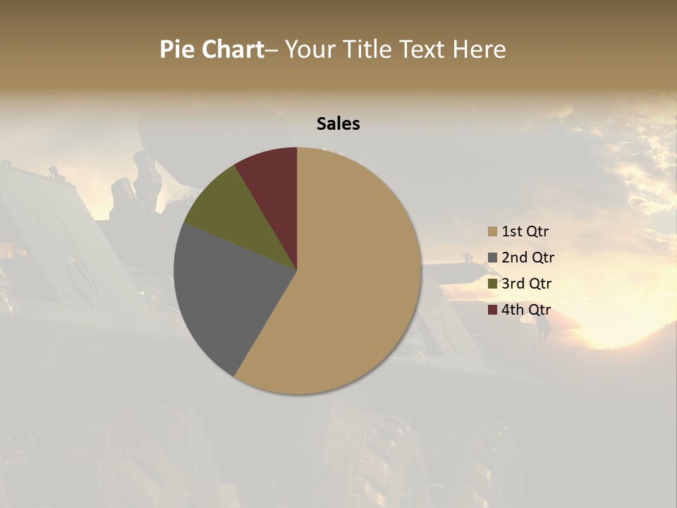 Aggression Tank Gun PowerPoint Template