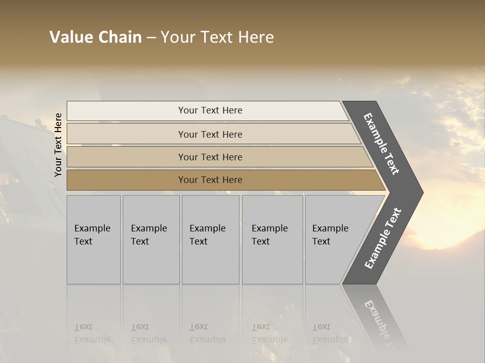 Aggression Tank Gun PowerPoint Template