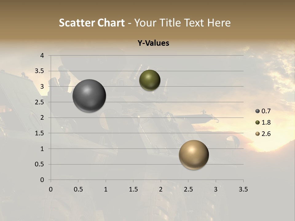 Aggression Tank Gun PowerPoint Template