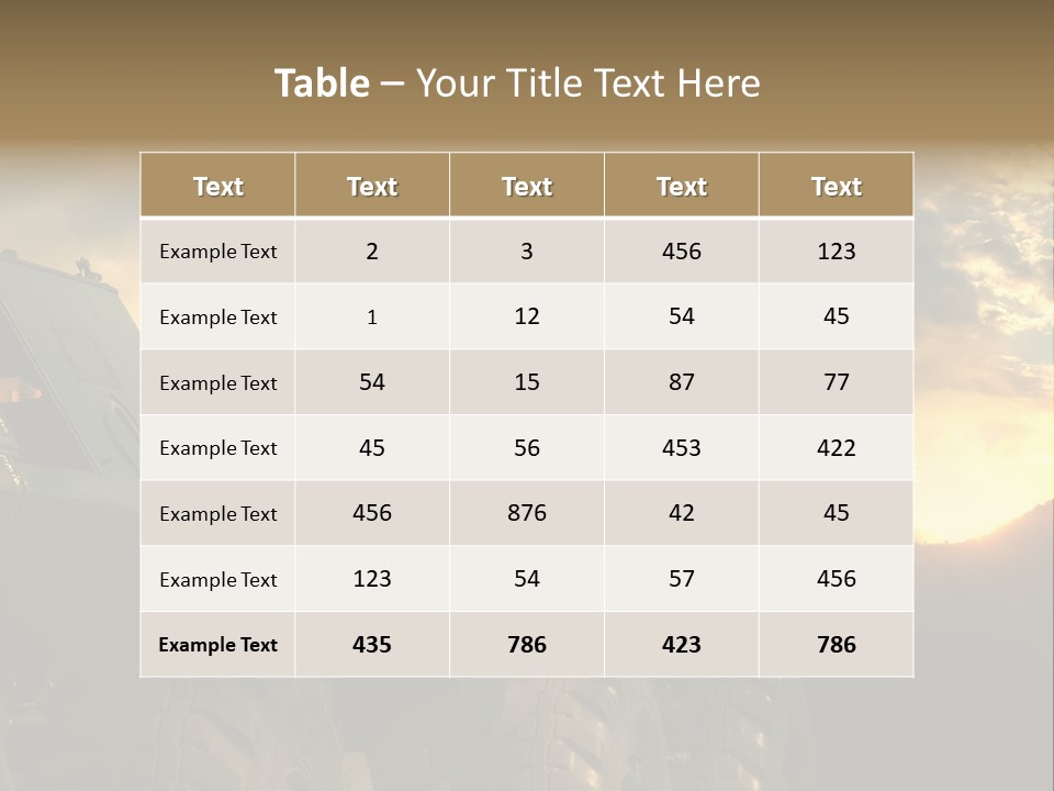 Aggression Tank Gun PowerPoint Template