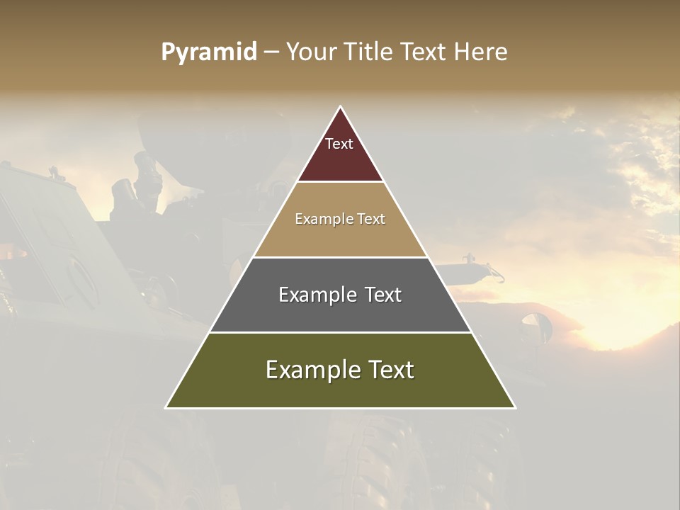 Aggression Tank Gun PowerPoint Template