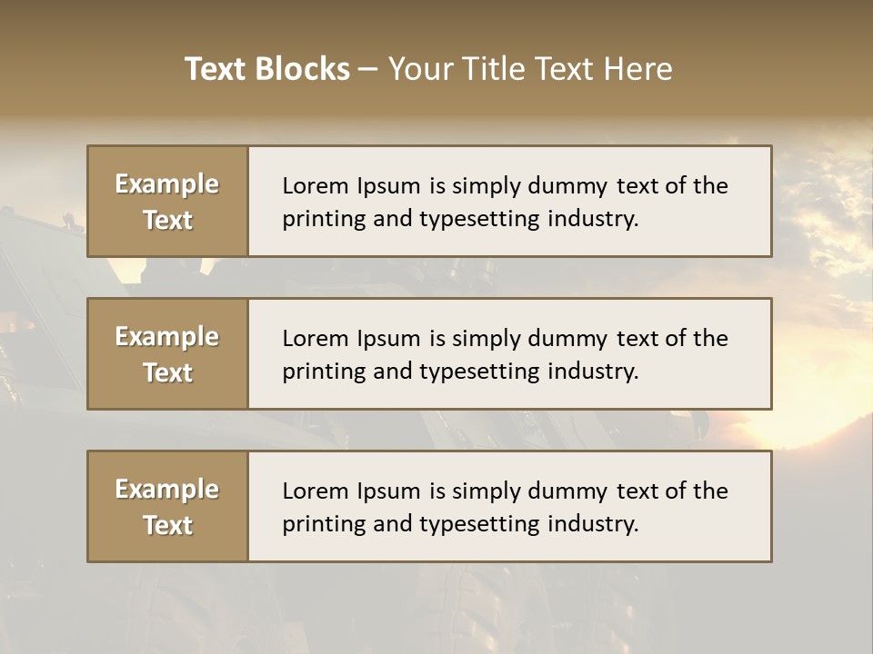 Aggression Tank Gun PowerPoint Template