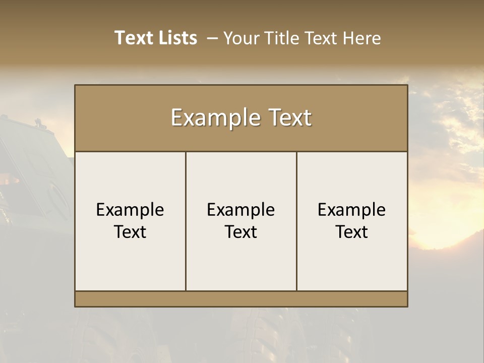 Aggression Tank Gun PowerPoint Template