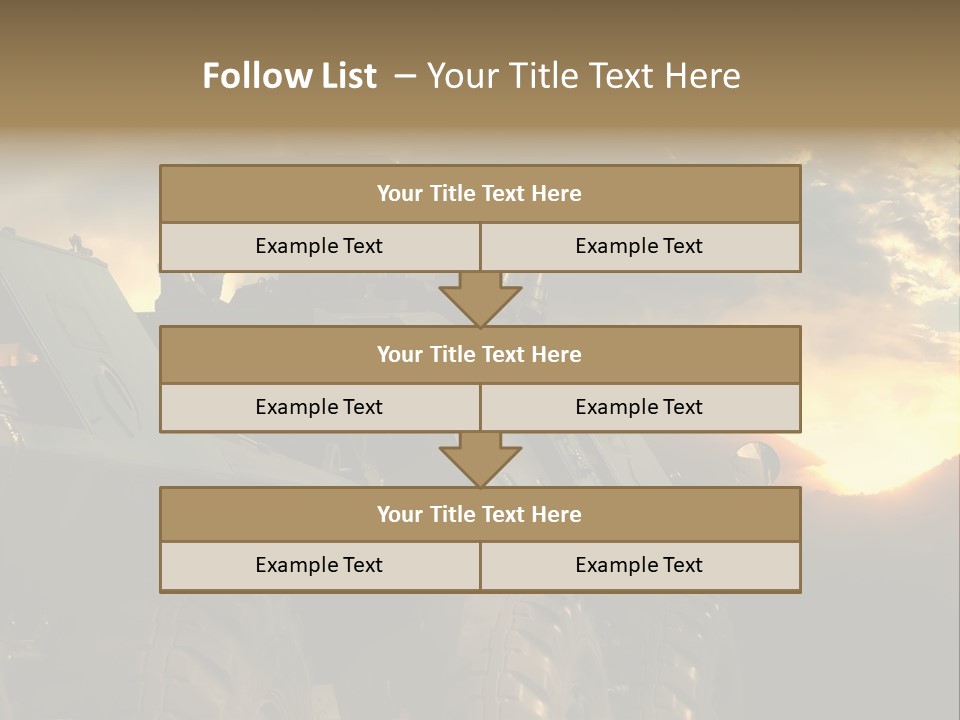 Aggression Tank Gun PowerPoint Template