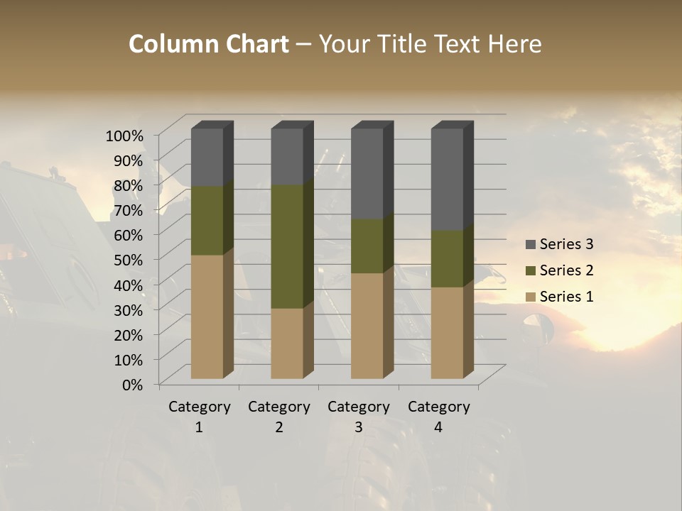 Aggression Tank Gun PowerPoint Template
