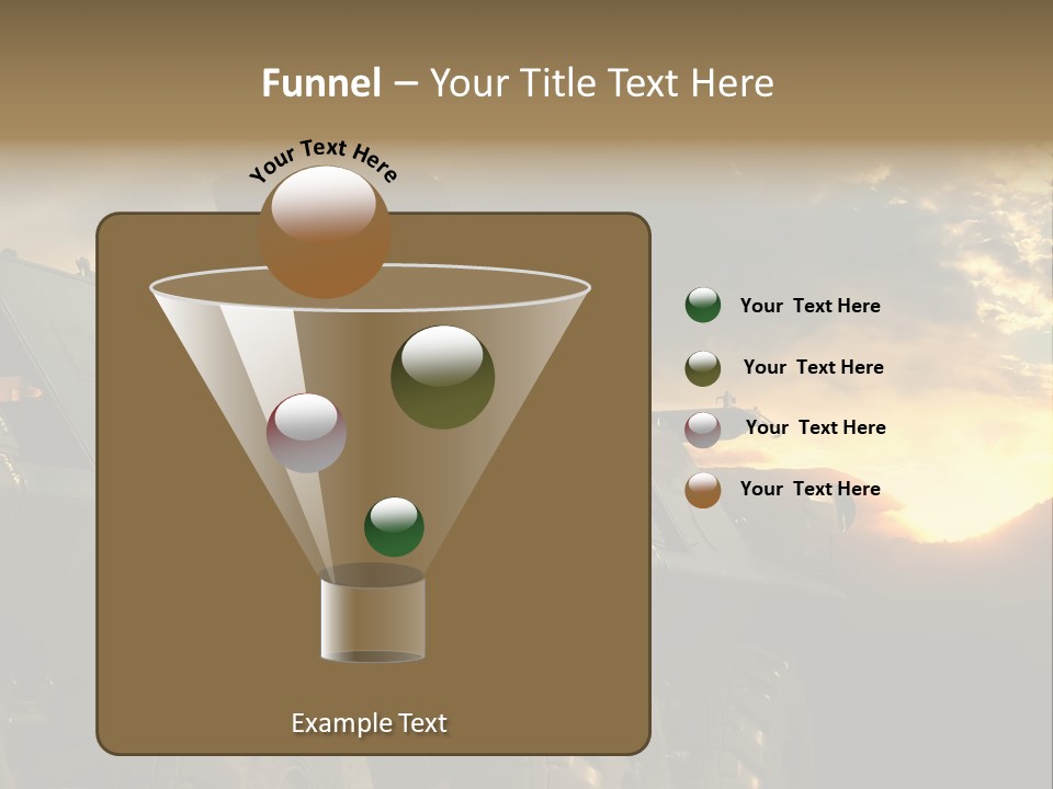 Aggression Tank Gun PowerPoint Template