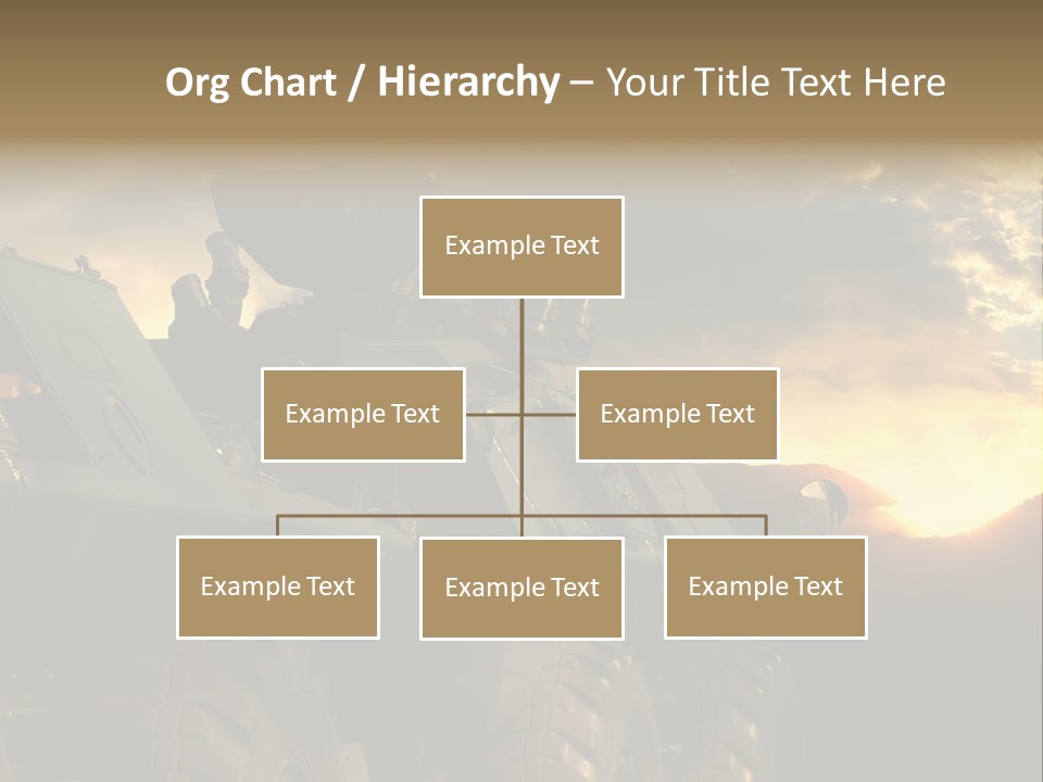 Aggression Tank Gun PowerPoint Template
