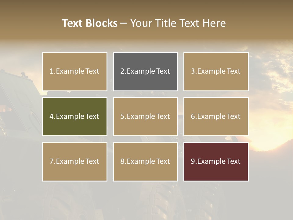 Aggression Tank Gun PowerPoint Template