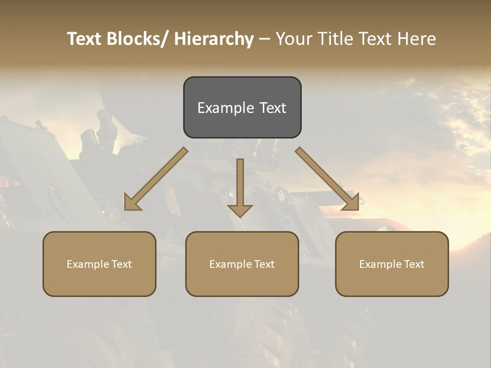 Aggression Tank Gun PowerPoint Template