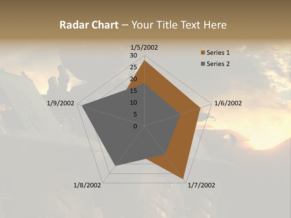 Aggression Tank Gun PowerPoint Template