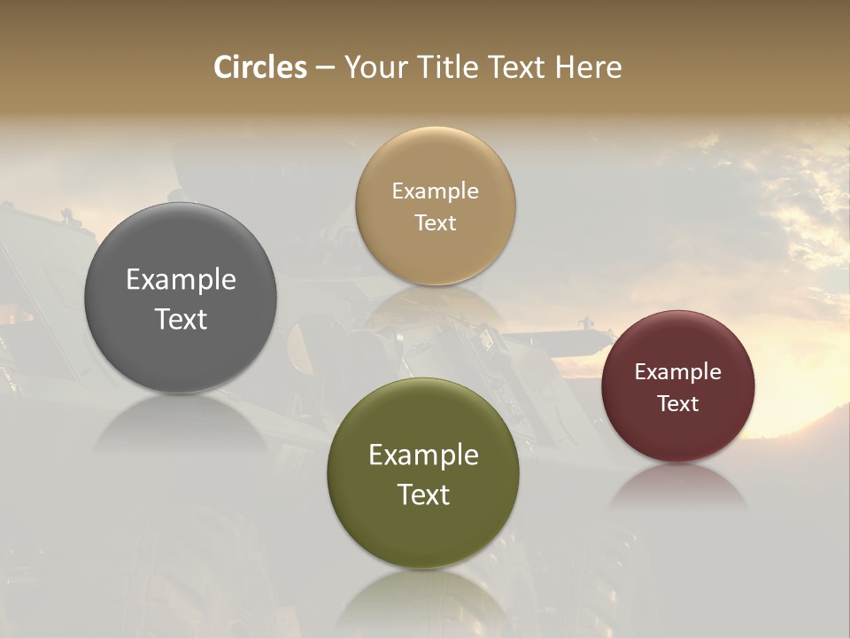 Aggression Tank Gun PowerPoint Template