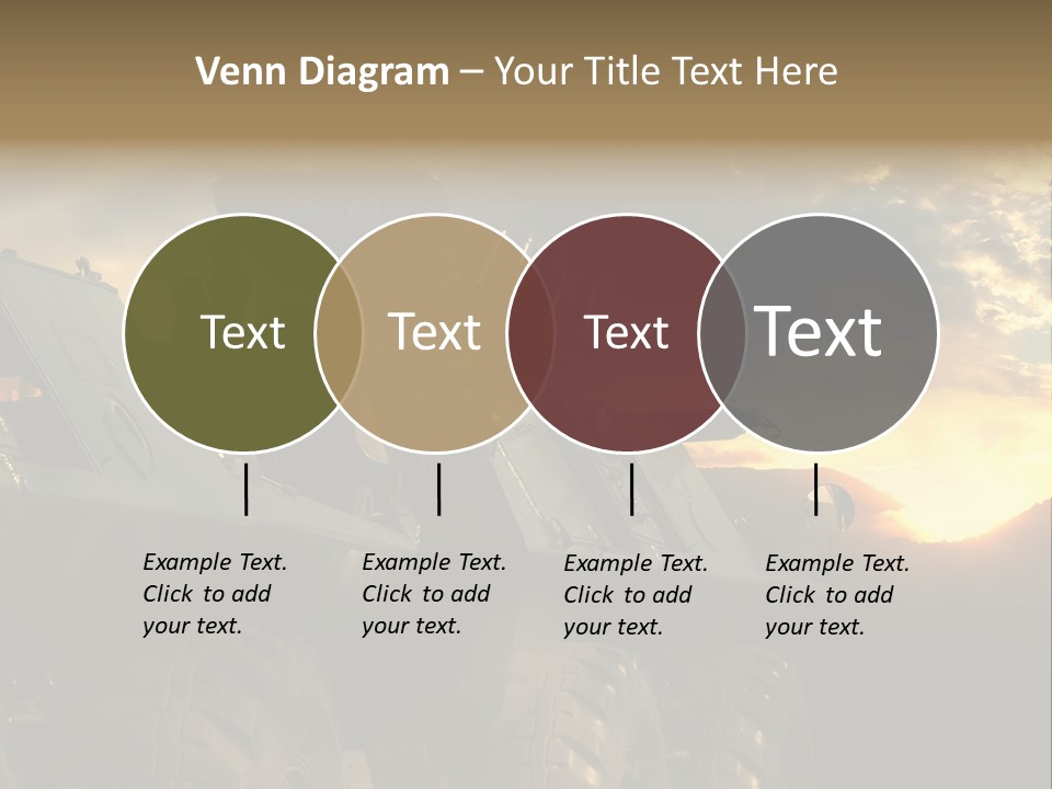 Aggression Tank Gun PowerPoint Template