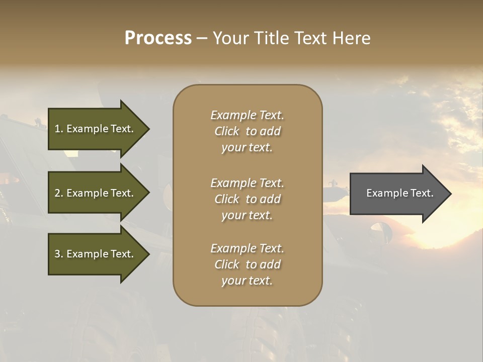 Aggression Tank Gun PowerPoint Template