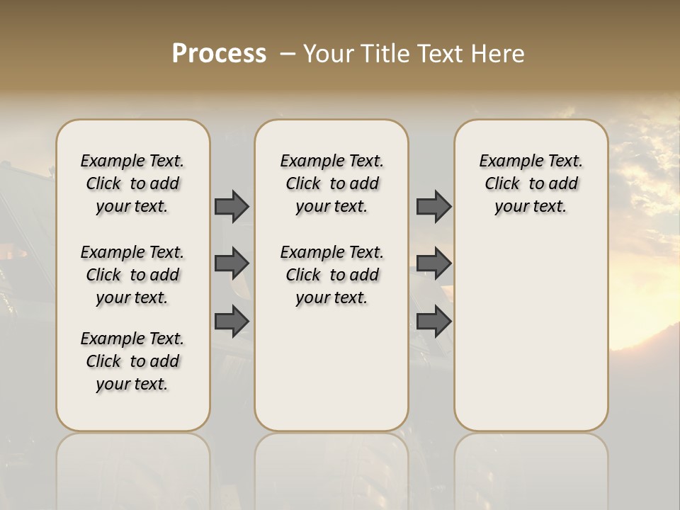 Aggression Tank Gun PowerPoint Template