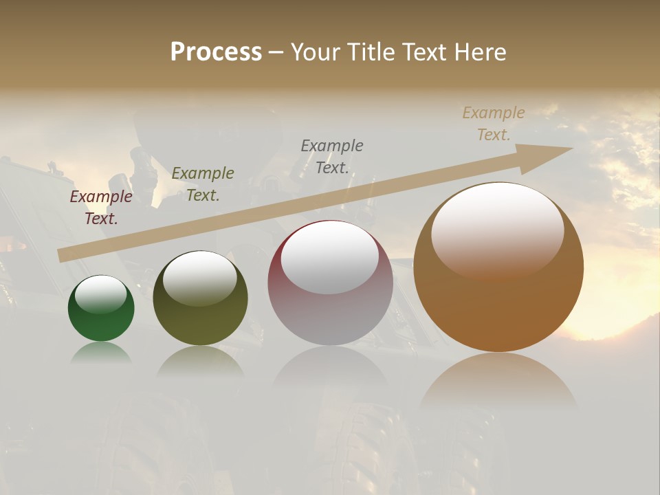 Aggression Tank Gun PowerPoint Template