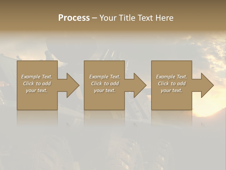 Aggression Tank Gun PowerPoint Template
