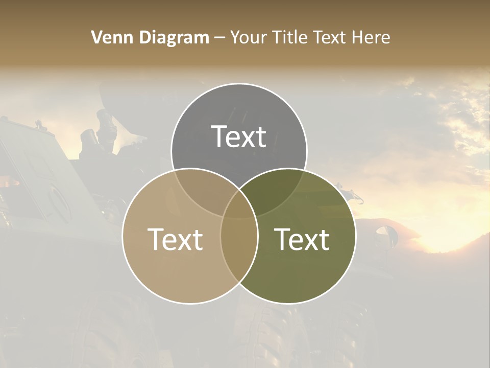 Aggression Tank Gun PowerPoint Template