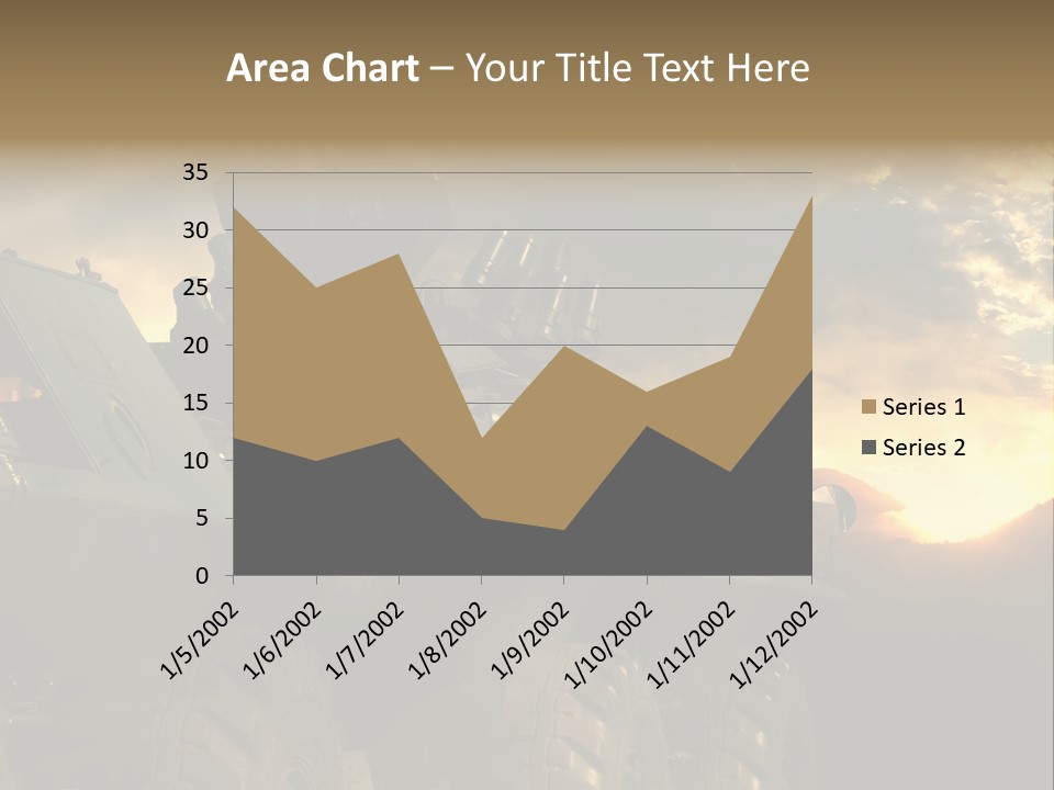 Aggression Tank Gun PowerPoint Template