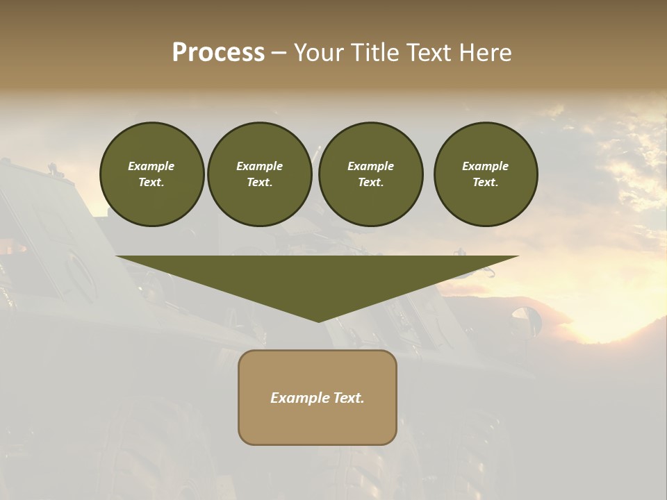 Aggression Tank Gun PowerPoint Template
