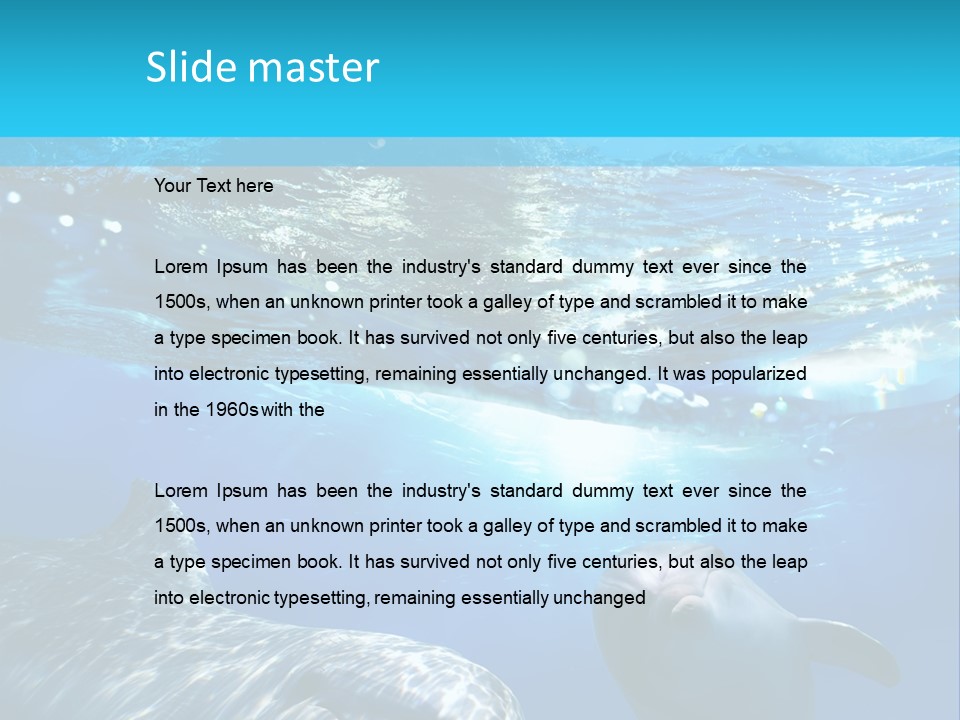 Sunshine Aquatic Blue PowerPoint Template