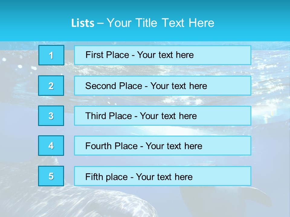 Sunshine Aquatic Blue PowerPoint Template