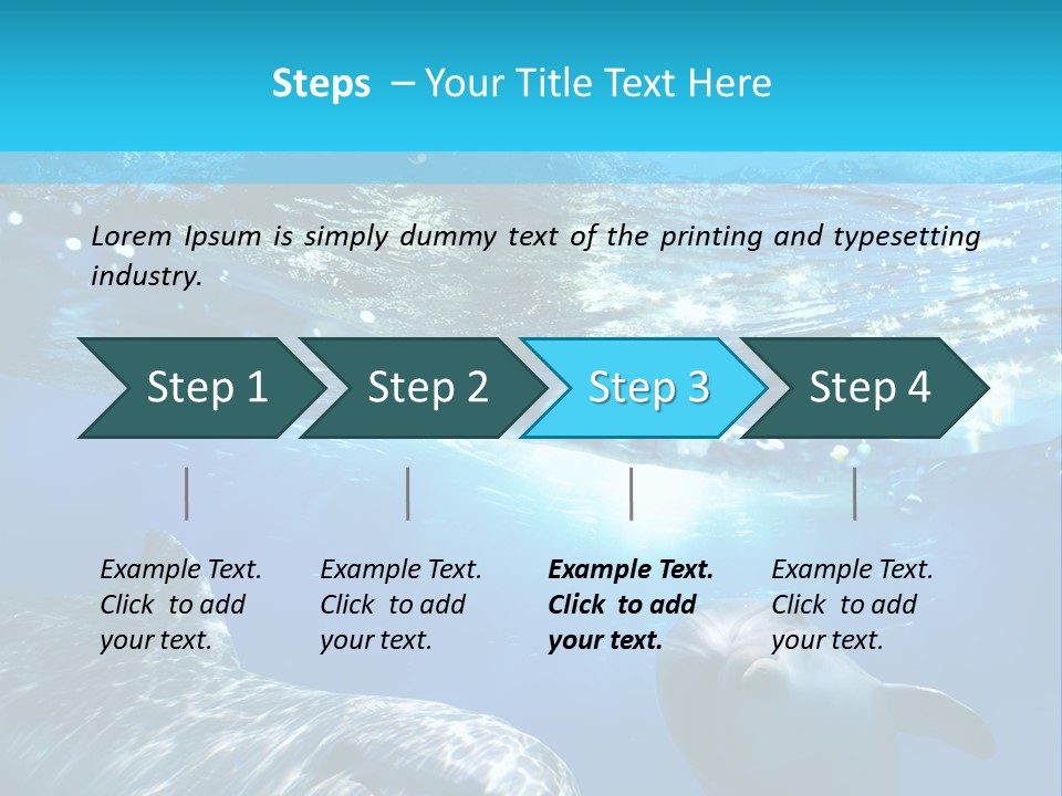 Sunshine Aquatic Blue PowerPoint Template