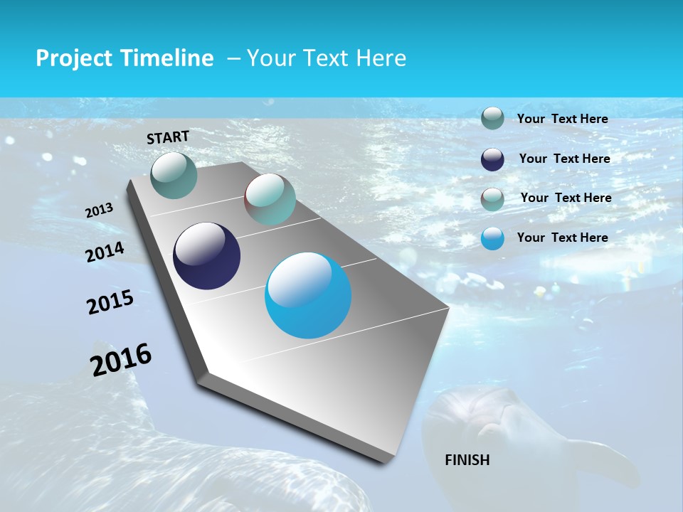 Sunshine Aquatic Blue PowerPoint Template