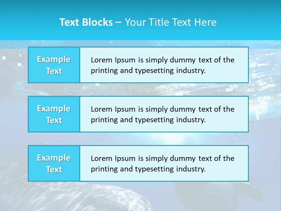 Sunshine Aquatic Blue PowerPoint Template