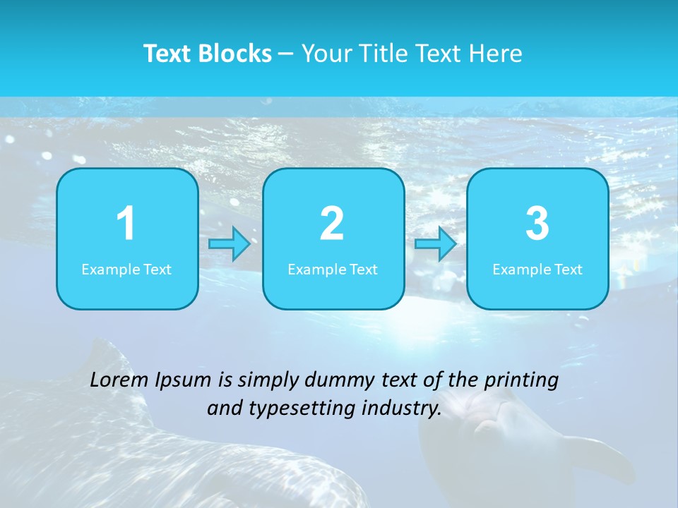 Sunshine Aquatic Blue PowerPoint Template