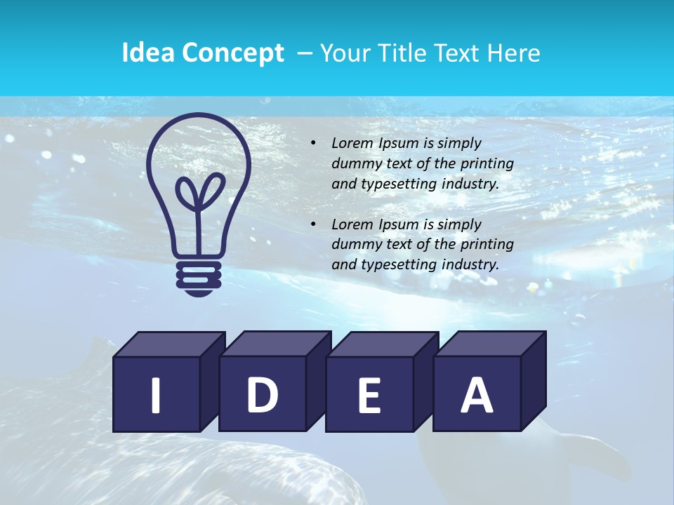 Sunshine Aquatic Blue PowerPoint Template