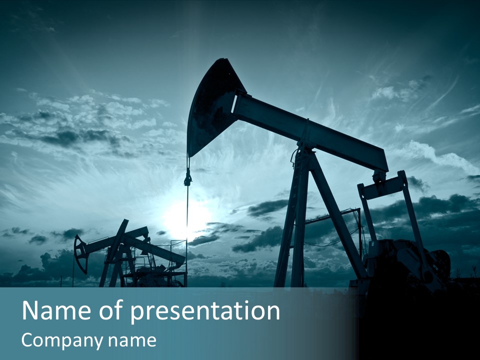 Environment Silhouette Energy PowerPoint Template