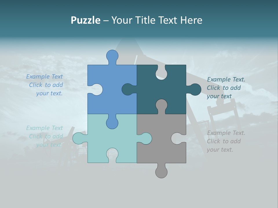 Environment Silhouette Energy PowerPoint Template