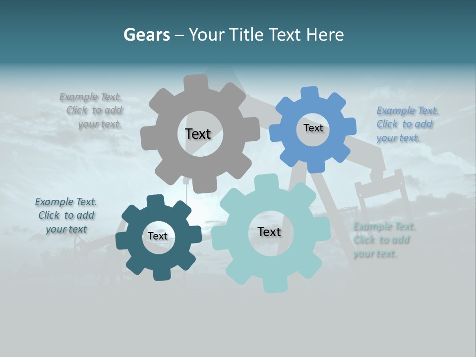Environment Silhouette Energy PowerPoint Template