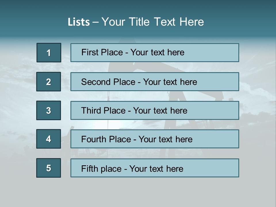 Environment Silhouette Energy PowerPoint Template