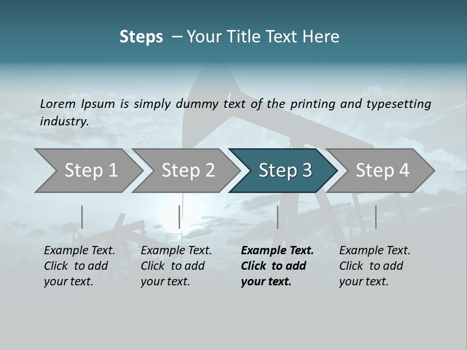 Environment Silhouette Energy PowerPoint Template