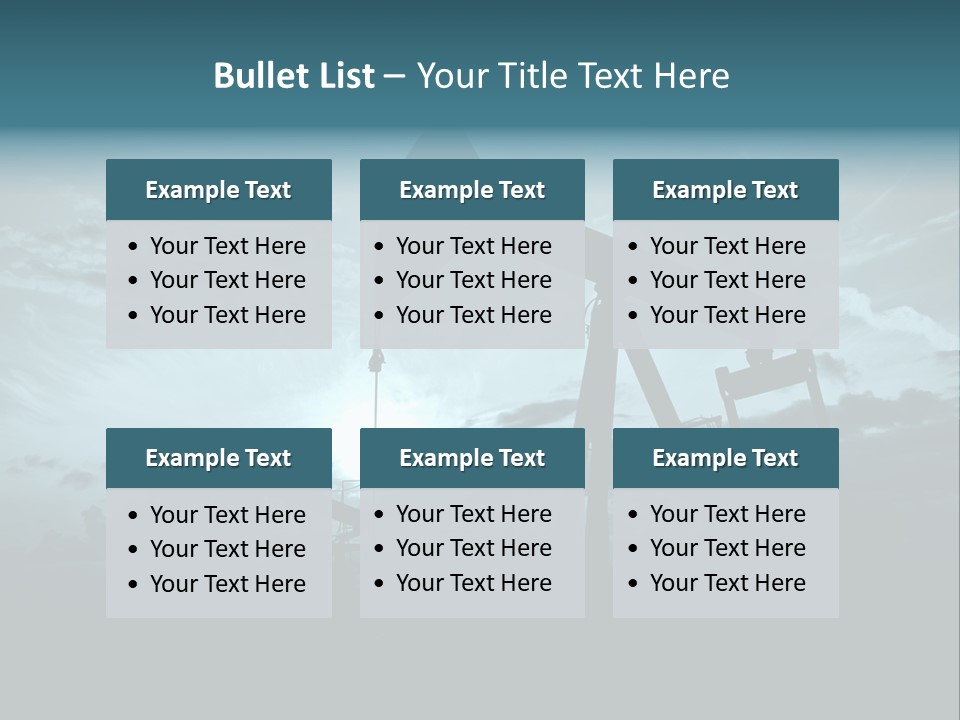 Environment Silhouette Energy PowerPoint Template