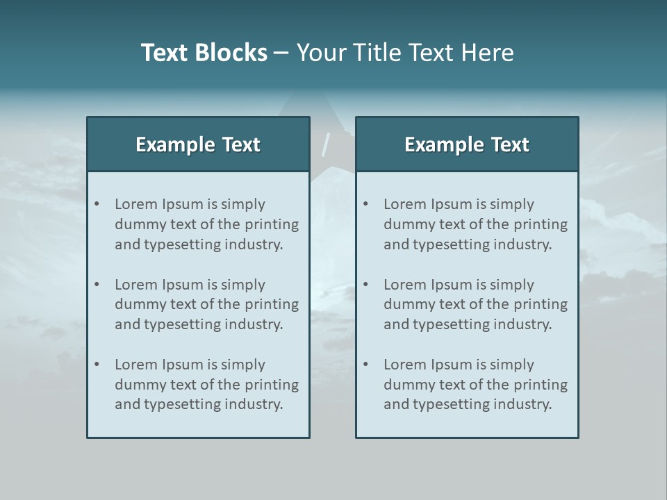 Environment Silhouette Energy PowerPoint Template