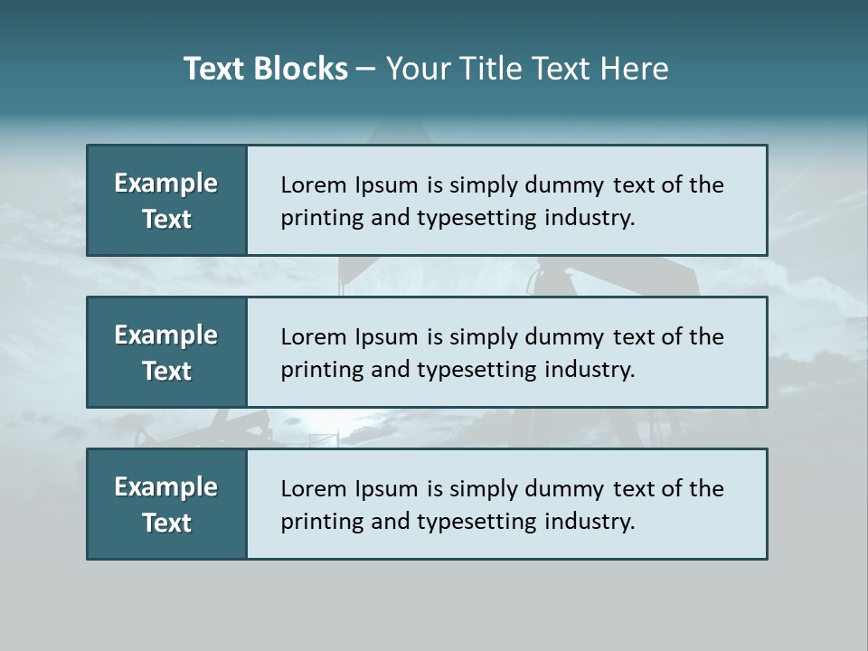 Environment Silhouette Energy PowerPoint Template