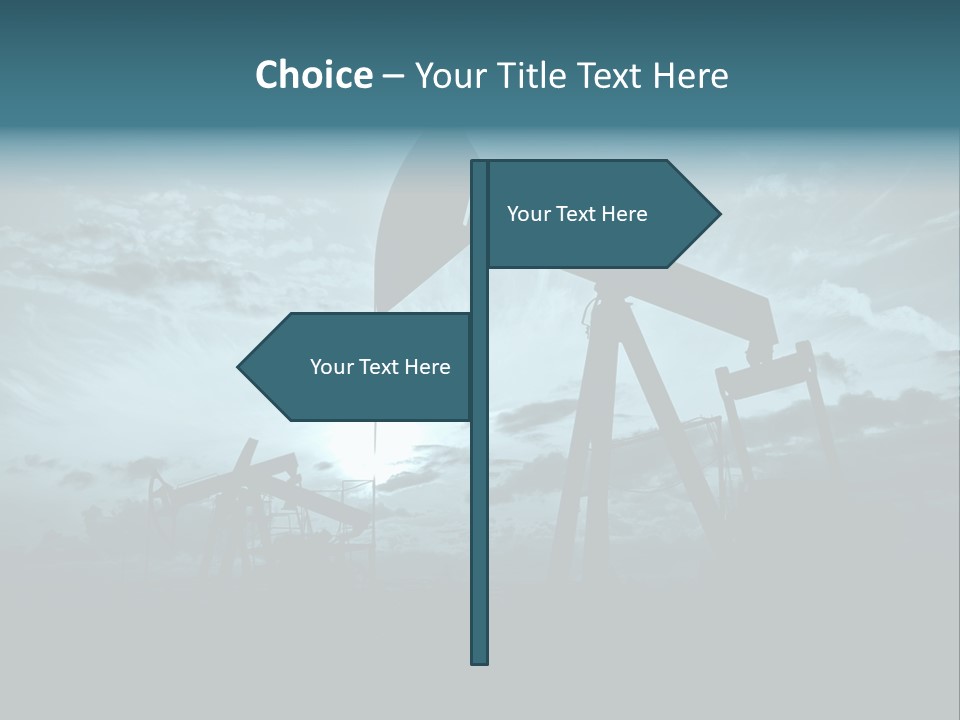 Environment Silhouette Energy PowerPoint Template