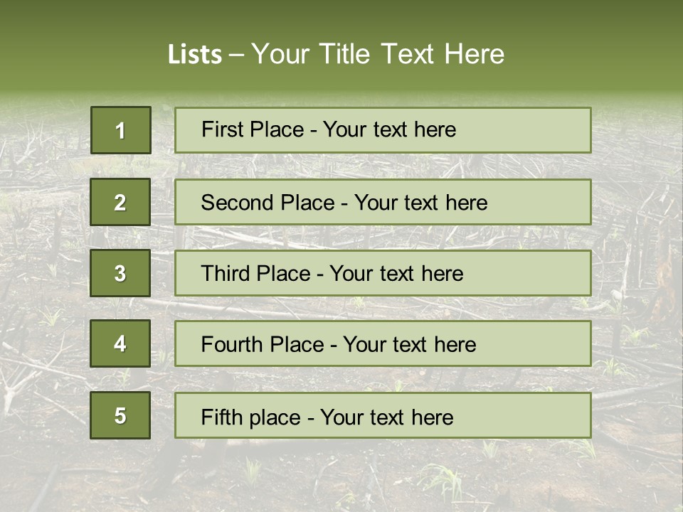 Corn Amazon Farm PowerPoint Template