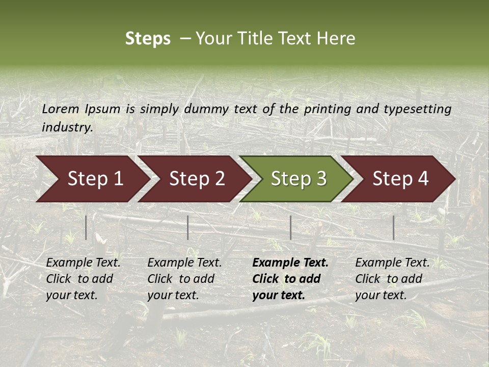 Corn Amazon Farm PowerPoint Template