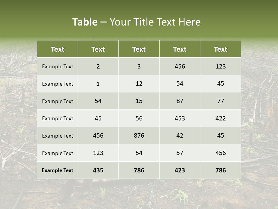 Corn Amazon Farm PowerPoint Template