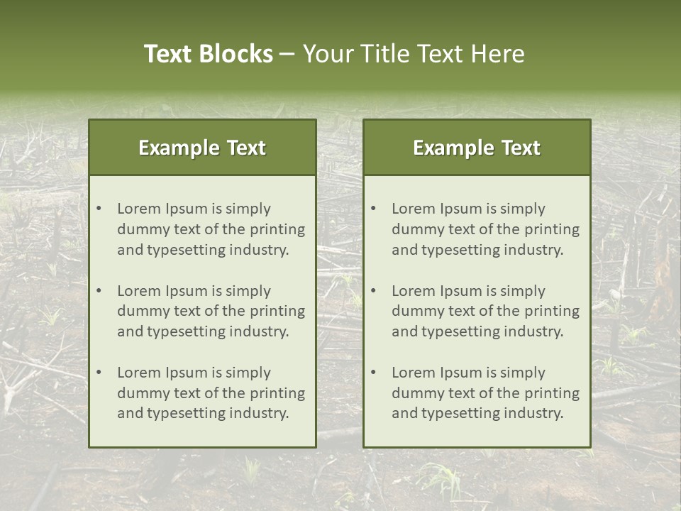 Corn Amazon Farm PowerPoint Template