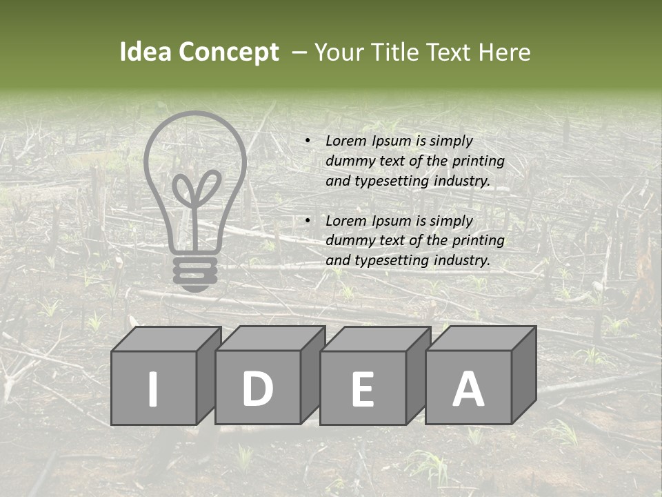 Corn Amazon Farm PowerPoint Template