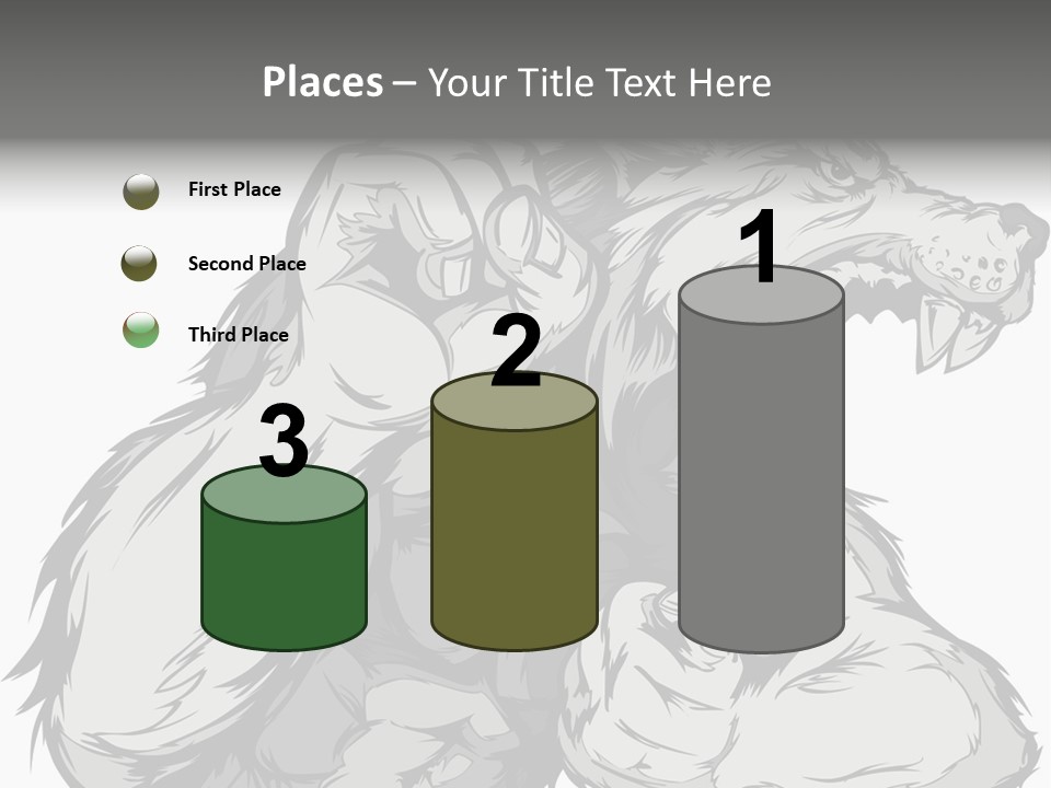 Vector Muscular Teeth PowerPoint Template