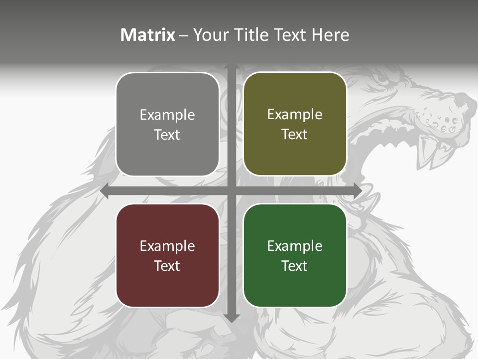 Vector Muscular Teeth PowerPoint Template
