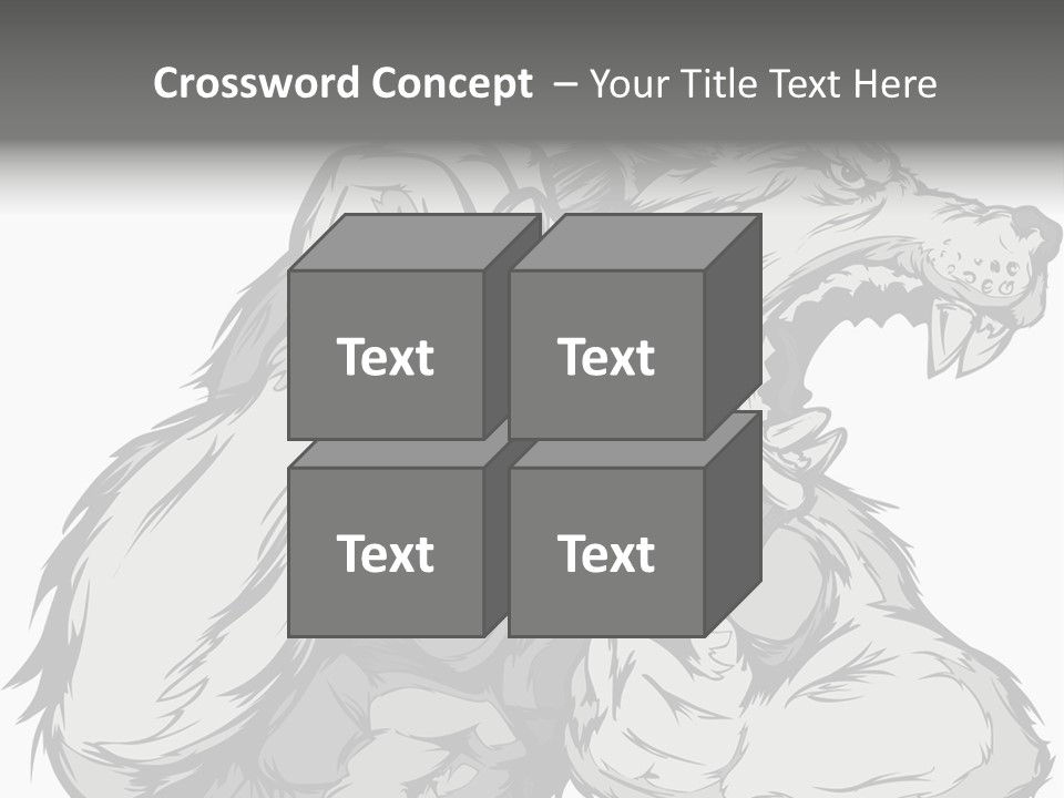 Vector Muscular Teeth PowerPoint Template