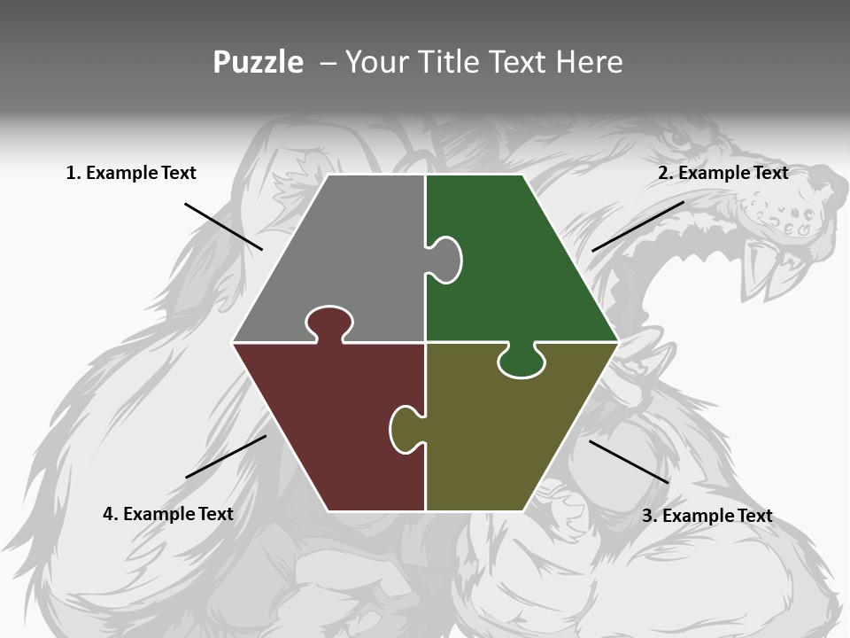 Vector Muscular Teeth PowerPoint Template